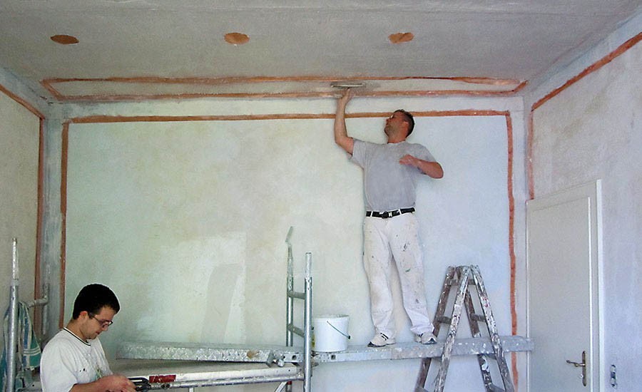 Shielding of wall and ceiling